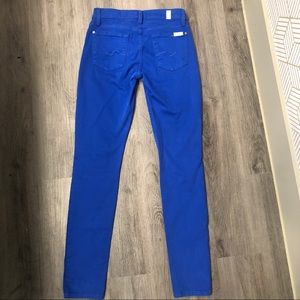 7 FOR ALL MANKIND cobalt blue gwenevere jeans